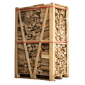 2x Paletten (Weißeiche + Hainbuche) – Holzscheite 33 cm