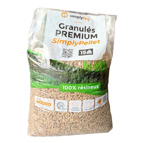 Premium-Holzpellets SimplyPellet – Säcke à 15 kg