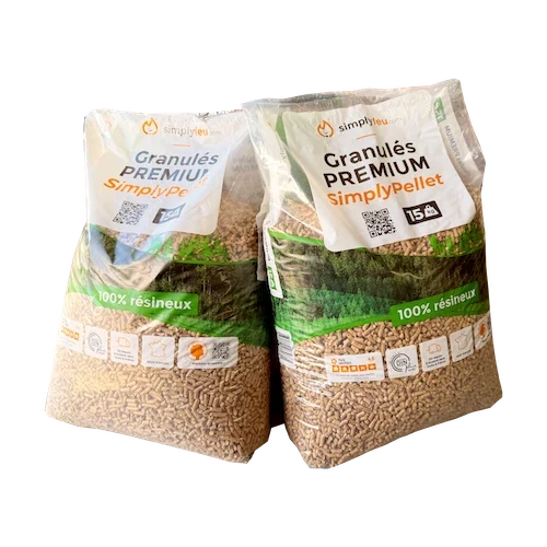Premium-Holzpellets SimplyPellet – Säcke à 15 kg