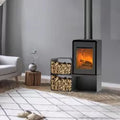 Kaminofen Domino mit Holzfach und Modul, 2 Ebenen – 8,5 kW
