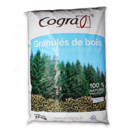 Palette mit 70 Säcken COGRA à 15 kg (1,05 Tonnen) DIN-Holzpellets + Abholung FR30