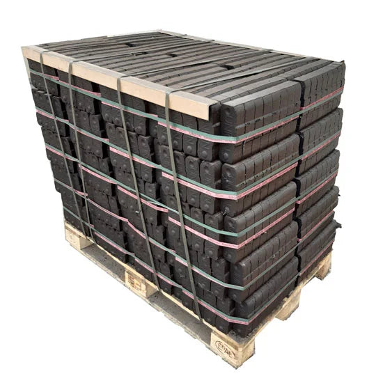 Braunkohlebriketts – Palette 1 t (40 Pakete à 25 kg)