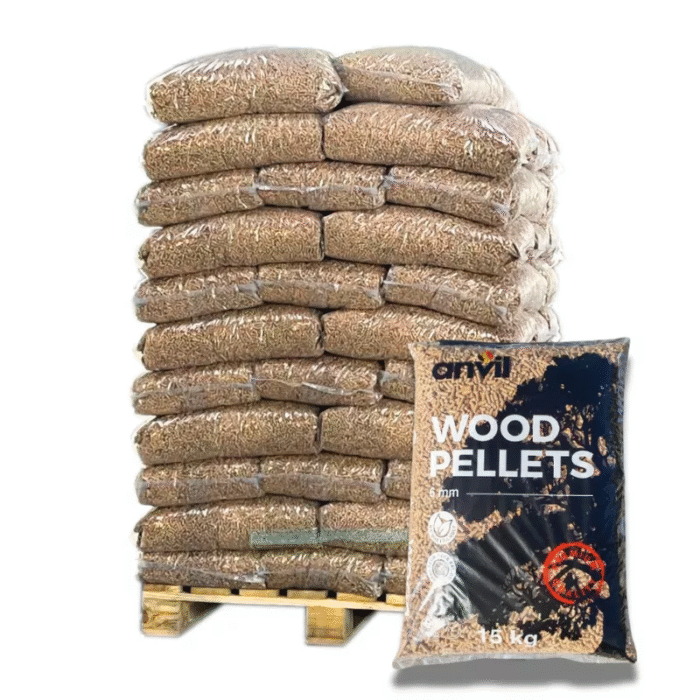 Pellets ANVIL – Palette mit 70 Säcken à 15 kg – EN Plus A1