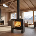 Kaminofen mit 3 Sichtscheiben Shiva – 10 kW