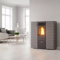 Kanalisierbarer, extra flacher Pelletofen Fango – 8 kW